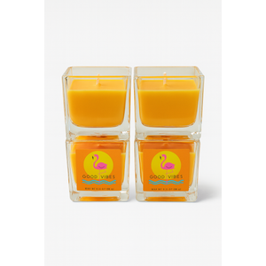 Candle 2.5Oz Glass 4Pcs  Good Times