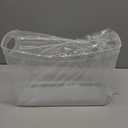 Modern Narrow Organizer Storage Bin, Clear Plastic Household Storage Container for Kitchen Pantry storage, Under Sink Bin, Bathroom/Laundry Room - Made In USA - 2 Pack (Narrow - 13 X 9 X 6)