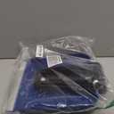 Folding Snow Shovel with Aluminum Edge, Portable Collapsible D-Grip Handle Shovel for Snow Removal, Lightweight Emergency Snow Shovel for Car, Truck, Recreational Vehicle, etc. (Blue)