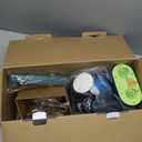 Electric Spin Scrubber Cordless Dual-Brush, IPX7 Waterproof Bathroom Power Scrubber Removalbe Extendable Handle with Digital Display, 2 Speeds, 6 Brush Heads for Bathroom, Tub, Tile, Shower, and Car