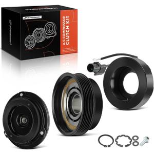 A-Premium Air Conditioner AC Compressor Clutch Kit Compatible with Hyundai Accent, Veloster, 2012 2013 2014, with HCC-DVE13 Compressor