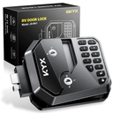 KYX RV Door Lock Replacement, Rv Keyless Entry Door Lock with Password and Remote Control Thumbprint,Upgraded All Metal Camper RV Door Latch for Various Types of RVs |Replacement 2.75'x3.75'|4