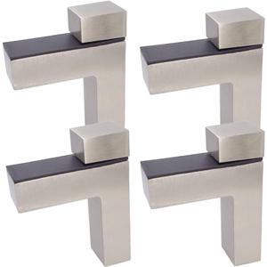 Wolfride 4PCS Glass Shelf Brackets Adjustable Glass Shelf Mounting Brackets Glass Shelf Wall Brackets