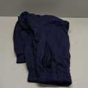 LOFBAZ Women Summer Flowy Cotton Linen Palazzo Wide Leg Pants Beach High Waisted Trousers Boho Long Lounge Pant with Pockets (Large, Navy Blue)