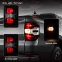 Plug and Play Smoked Red Tail Lights for Ford Maverick 2022 2023 2024 XL/XLT, Rear Lamps with Bulbs