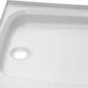 Lippert Replacement 24" x 32" White Shower Pan with Right Drain for RVs, Manufactured Homes, Travel Trailers, 5th Wheels, and Motorhomes - 210371