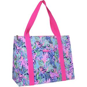 Lilly Pulitzer Insulated Market Shopper Bag Oversize Reusable Grocery Tote with Thermal Insulated Interior