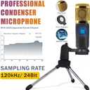 Podcast Equipment Bundle, SINWE Condenser Microphone with Tripod Stand and Professional Audio Mixer for Studio Recording Vocals, Voice Overs, Streaming Broadcast and YouTube Videos