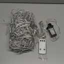 JMEXSUSS 400 LED White Christmas Icicle Lights, 38.8ft Connectable Icicle Lights for Outside Outdoor Indoor Plug in, String Light for House Patio Party Room Holiday Christmas Decorations