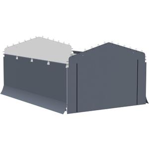 ARROW, Fabric Enclosure Kit for 12 x 20-ft Arrow Carports (Metal carport not included)