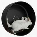 15" Silent Chinchilla Running Wheel, Aluminum Alloy Noiseless Exercise Wheel, Small Animal Running Wheel, Ultra Smooth Bearing, Large Comfort Wheel for Chinchilla, Hamster, Hedgehog & Small Pets,Black