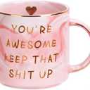 Ulrhpc Mothers Day Mom Gifts for Mom Wife from Daughter Son, Birthday Gifts for Women, 12 OZ Funny Coffee Mug, Valentines Day Gifts for Her Girlfriend Sister Friends