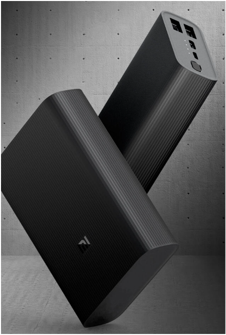 Xiaomi Mi Ultra Compact 10000mAh Power Bank, 37Wh Battery Pack Charges 3 Devices at Once Through 2 USB 1 USB-C, Dual Micro-USB/USB-C Input Port, Portable Charger for iPad Galaxy 5G Chromebook Tablets