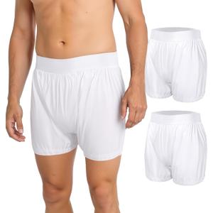 2-Pack Adult Diaper Covers for Incontinence Noiseless Waterproof Incontinence Underwear with Adjustable Leg Tabs Widened Waistband Design Protection for Long-Term Care & Daily Use (WhiteLarge)