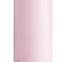 Insulated Water Bottle with Straw - Encool Stainless Steel Water Bottle with Push Button Lid, Leak-Proof & BPA-Free, Keeps Cold for 24 Hours for Sports, Travel, Gym (24 oz, Lily-Red)