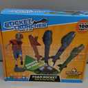 Otoseth Dinosaur Rocket Launcher for Kids, 4 Rockets with Launcher Pad, Launch Up to 100 Ft, Dinosaur Toys for Kids, Outdoor Toys, Birthday Gifts for 3 4 5 6 7 Year Old Boys Girls