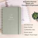 2026 Planner - Weekly and Monthly Planner, January 2026 - December 2026, Hardcover, 2026 Calendar Planner Book with Tabs, Aesthetic, Perfect for Office Home School Supplies (Sage Green, A5 (Jan 2026-Dec 2026))