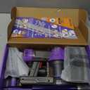 4-in-1 Toy Kids Vacuum That Works with Suction, Electric Toy Toddler Vacuum Cleaner for Children Ages 3 4 5 6+ Boys & Girls,Toddlers Toys Cleaning Set for Pretend Play (Purple)