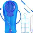 Unigear Hydration Bladder, 1.5L/2L/2.5L/3L Water Bladde Non-BPA and odorless for Backpacking, Biking, Hiking and Camping (Blue with Cleaning kit)