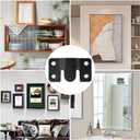 24 Pcs Black Flush Mount Bracket Stainless Steel Interlocking Hanging Buckle Headboard Wall Mounting Brackets with 96 PCS Screws