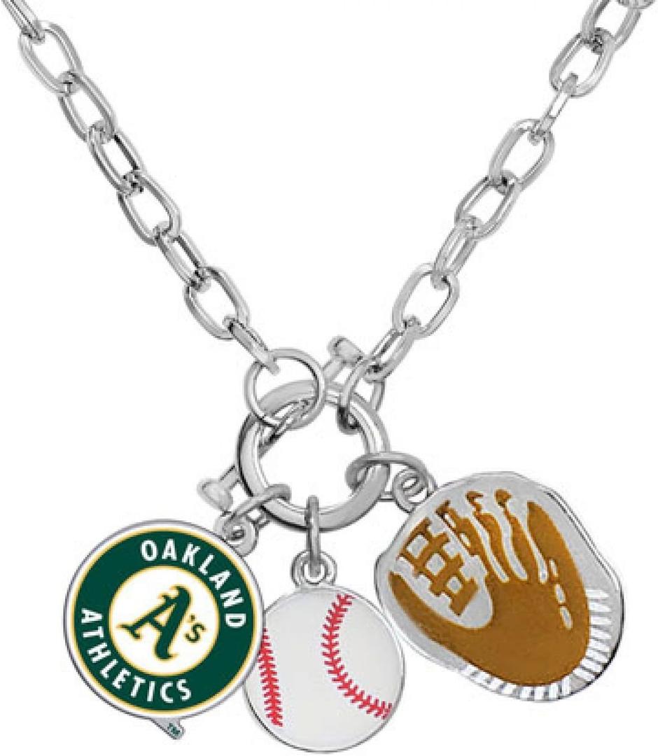 Game Time 101621 MLB Oakland Athletics Charm Necklace