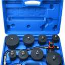 LainKeen Turbo System Leakage Tester Set Turbocharger Turbo Boost Leak Tester with 4 Pairs of Stepped Adapters 1-3/8" - 3-1/2", 9-Piece