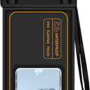 Floating Waterproof Phone Pouch IPX8 Waterproof Phone Case for iPhone 16 15 Pro Max 14 Plus 13 12 11 XR XS SE Galaxy S24 S23 S22 FE Up to 7.2'', Water Proof Dry Bag For Beach Swim Kayak