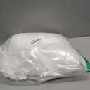 Seasonwood White Ruffle Shower Curtain Farmhouse Shower Curtain 72 X 78 inch Fabric Shower Curtains with Buttons & White Ruffles for Bathroom Bathtubs Decor Accessory