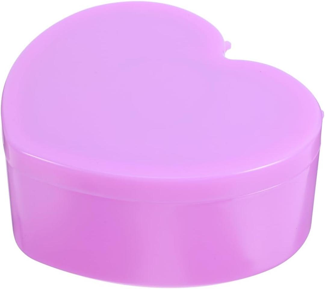 Heart Jewelry Box for Girls Built-in Mirror Travel Jewelry Case Double Layer Organizer for Women Earring Storage Box for Rings Bracelets Necklaces Hair Accessories