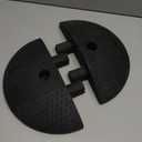 Xpose Safety Rubber End Caps for 6 Ft Speed Bumps (Set of 2)  Modular Interlocking Accessories for Driveways, Roads, and Parking Lots