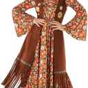 Morph Hippie Costume Women 70s Costumes For Women 70s Hippie Outfits For Women 60s Costumes For Women Hippie Dress 70s, S