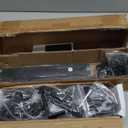 Bi-Folding Sliding Barn Door Hardware Kit for 2 Doors, Modular Track System with Side-Mounted Rollers, Smooth and Space-Saving Folding Solution