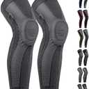 Full Leg Sleeves Long Compression Leg Sleeve Knee Sleeves Protect Leg, for Man Women Basketball, Arthritis Cycling Sport XL