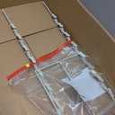 Clip Strip Chip Rack Display Stand, Snack Rack, Metal, 2 Rows, 30 Clips, Off-White, Organize Snacks in Retail Stores and Household, Product Merchandising