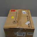 Furologee Kitchen Bakers Rack with Power Outlet, Microwave Oven Stand with Storage 4 Tiers, Coffee Bar Table with 6 S Hooks, Kitchen Storage Shelf Rack for Spices, Pots, Rustic Brown (22inch)