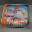 Simple Solution Disposable Dog Diapers, Female Dog Diapers, Puppy Potty Training, Incontinence and Heat Cycle Protection, Large Diapers for Dogs, 18-27 Inch Waist, 30 Count