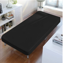Cot Sheets 31" x 75", Cot Size Sheet Fitted with Narrow Twin/Camp Bunk/Rvs Bunk/Guest Beds/Army Cots/Trifold Mattress, Super Soft Breathable Microfiber Bed Cover, Bottom Sheet, Black, 6 PCS