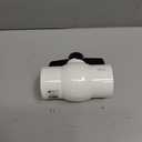 American Valve P200 2" PVC Ball Valve IPS Schedule 40, 2-Inch,White