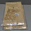 2 x Pack of 35 Paper Bread Bags for Homemade Bread, Paper Bakery Bag for Baked Food Packaging Storage, Large Kraft Paper Bread Loaf Bag with Window Label Seal Sticker included Pack of 35,12.5x8.3x4 Inches