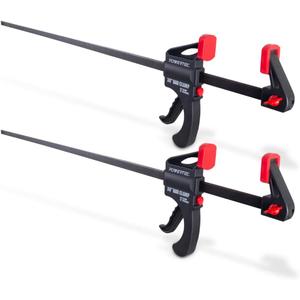POWERTEC 71597 36 Inch Bar Clamps with Spreader, Trigger Clamps for Woodworking, One-Handed Carpenter Quick Clamp Sets for Gluing, Wood Clamps for Woodworking Tools, 2 pack