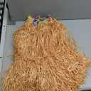 Elcoho 8 Pieces Grass Skirt Sunglasses Leis Necklace Bracelet Set Luau Decorations for Kids and Adults