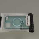 HuwaiH 360 Rotatable Magnetic Ring Stand for iPhone 12/12 pro Case, Compatible with MagSafe, Military-Grade Shockproof, Anti-Scratch Matte Translucent Phone Case for iPhone 12/12 pro(Lake Blue)