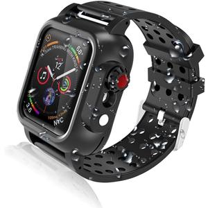 Realproof Waterproof Case for Apple Watch Series SE | SE2 | 6 | 5 | 4 44MM with 3PCS Premium Soft Silicone Band, Dropproof Shockproof Resistant Rugged Protective iWatch Case Bulit-in Screen Protector Realproof Waterproof Case for Apple Watch Series SE | SE2 | 6 | 5 | 4 44MM with 3PCS Premium Soft Silicone Band, Dropproof Shockproof Resistant Rugged Protective iWatch Case Bulit-in Screen Protector