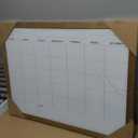 Dry Erase Monthly Calendar Whiteboard for Wall, Solid Pine Wood Rustic Brown Frame Magnetic Surface Whiteboard for Wall23.6"x 31.5"(YLBB-B-RB-6080)