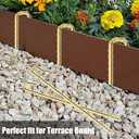 Landscape Stakes 9 Pack, 10 Inch Garden Landscape Anchoring Stakes for Terrace Board, Landscape Edging Coil, Grass Barrier, Bender Board, Weed Barrier Landscape Garden Inflatable Decor Fixing