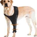 Dog Recovery Sleeve for Front Leg Single Dog Leg Sleeve to Stop Licking Breathable Protection for Joint Pain, Elbow Injuries, Hot Spots, Surgery, Wound Care as Cone Alternative(Left,M)