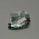 4 Pcs Accessories Fit for Cosplay Costume, Button Eyes Glasses, Key Necklace, Hair Clip, Green Stone Set Halloween Merchandise, Christmas Birthday Gift for Women Men and Fans