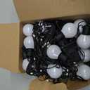 Smart Outdoor String Lights 65.6Ft, RGB IC Color Changing LED Patio Light IP67 Waterproof with 26 G40 Bulbs, Remote, App Control, Timer, Music Sync 5V Outdoor Hanging Lights for Garden Party Christmas