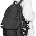 Casual Daypack Large upgraded version College Laptop Backpack for Men Women Water Resistant Lightweight School Bag Travel Rucksack for Sports High School Middle Bookbag for girls Size L(Dark grey)