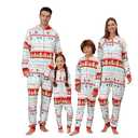 VNVNE Matching Christmas Onesie Pajamas for Women/Men/Couples/Family, Xmas Holiday Long Sleeve One-Piece Adults Pjs Sleepwear(Men,XXL,Ho Snowman)